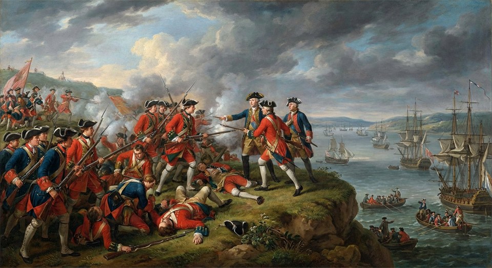 Die Schlacht um Québec zwischen französischen und britischen Truppen