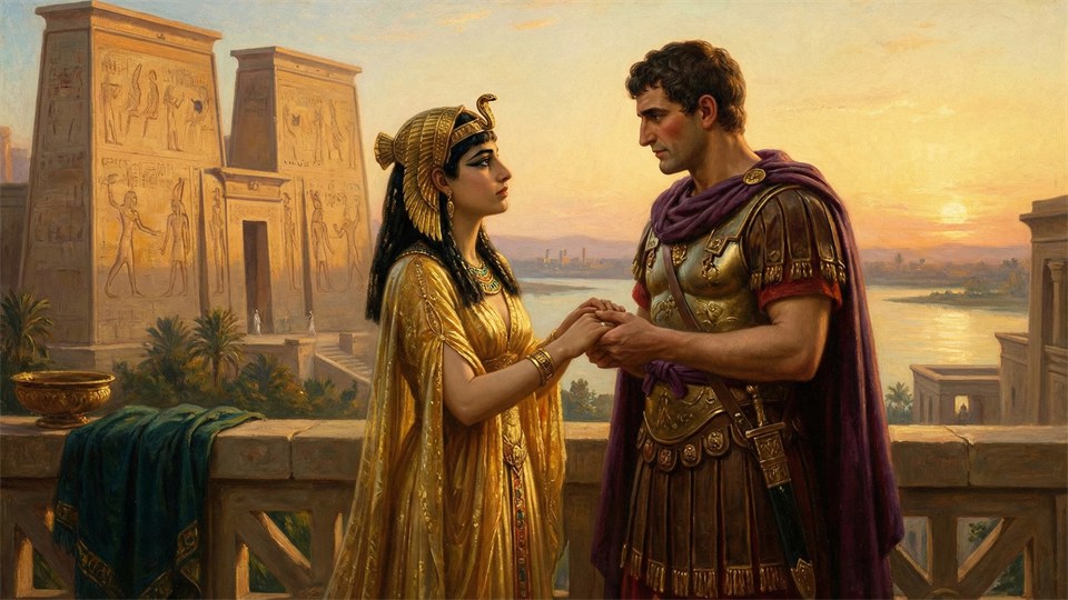 Cleopatra y Marco Antonio juntos