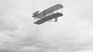 Billede af den først Wright-flyvning