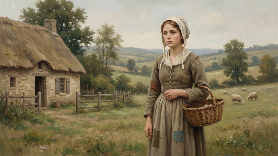 Juana de Arco de niña en Domrémy