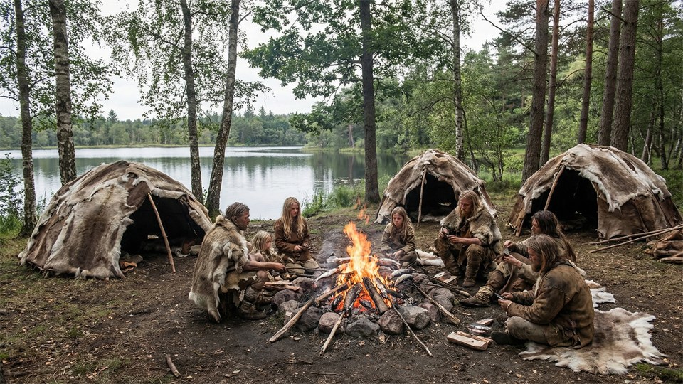 Rekonstruktion af en jægerstenalderboplads i Danmark