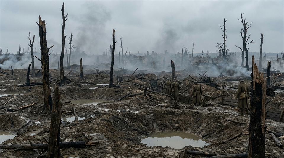 Ødelagt slagmark ved Verdun