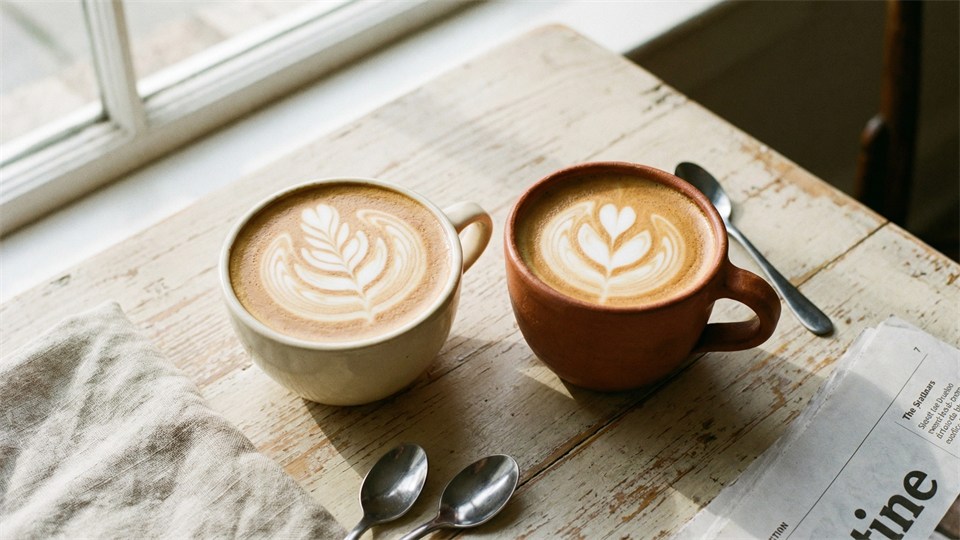 To kaffesække med Arabica og Robusta