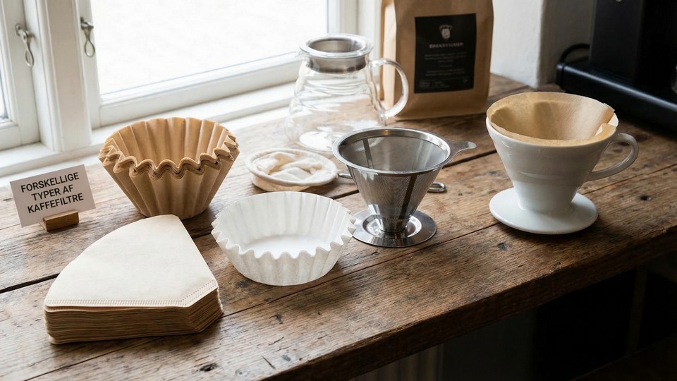 Différents types de filtres à café