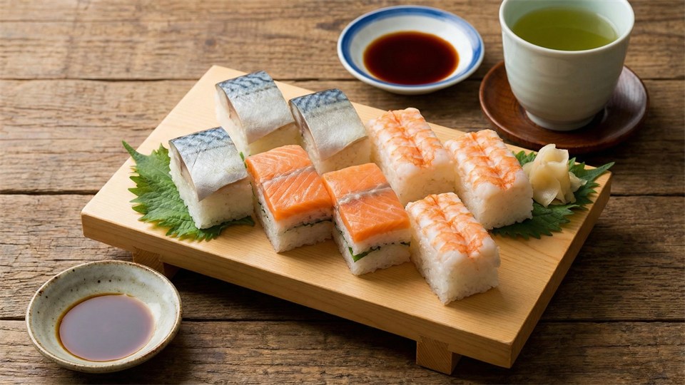 Oshi sushi - Sushiris og topping