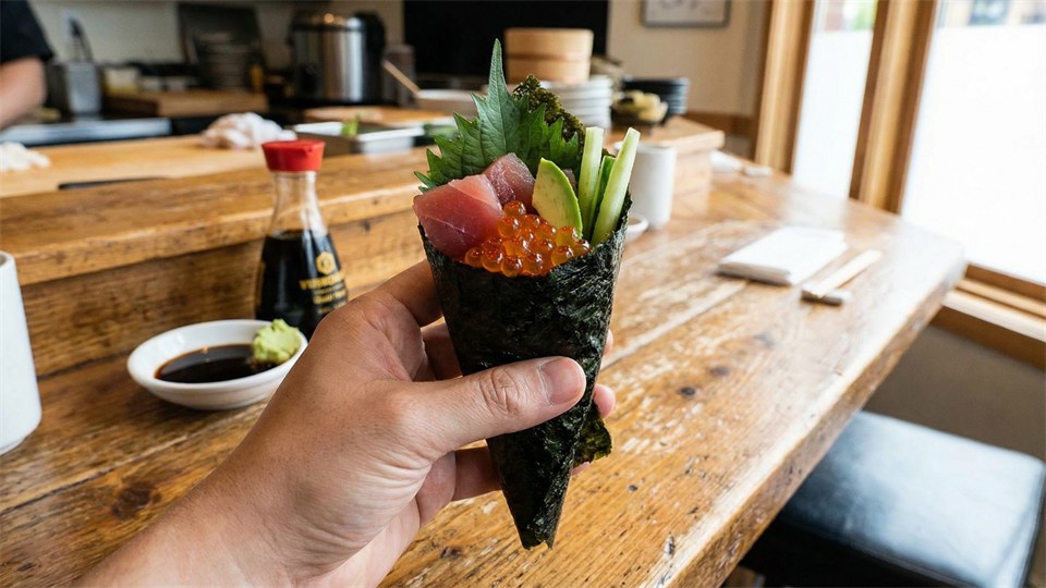 Suchi Temaki - Kegleformede ruller