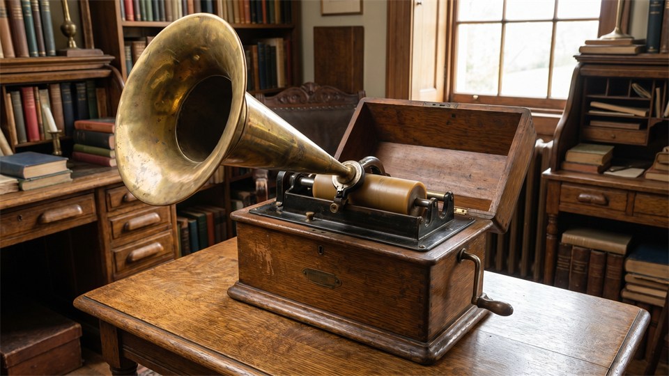 CD et lecteur CD sur une table
