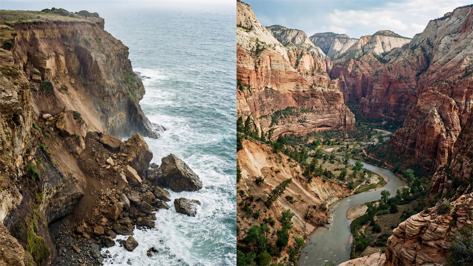 Erosion: Vind, vand og is Title Image