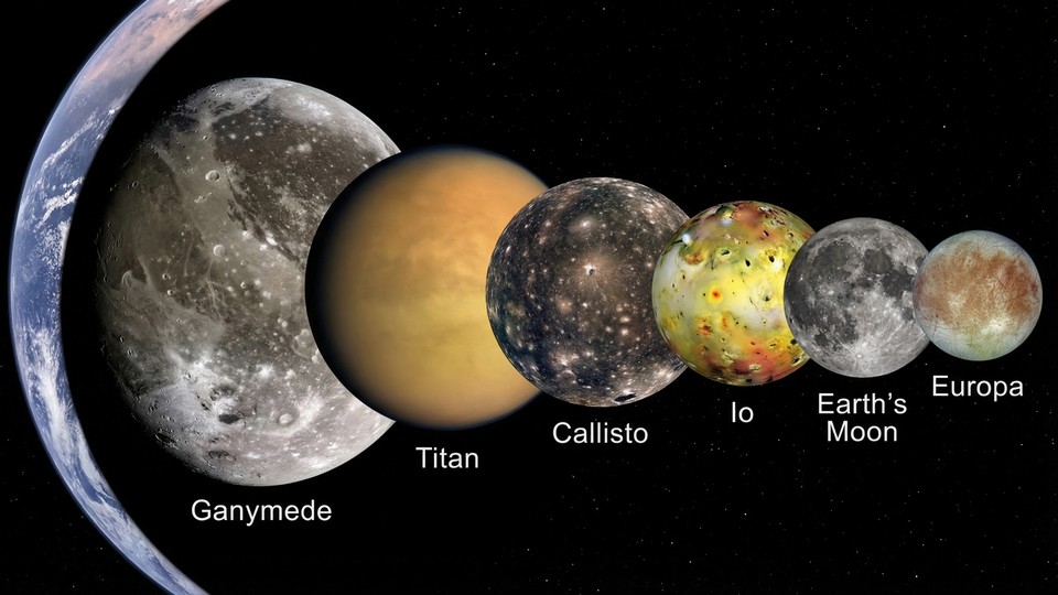 Comparaison de différentes lunes du Système solaire