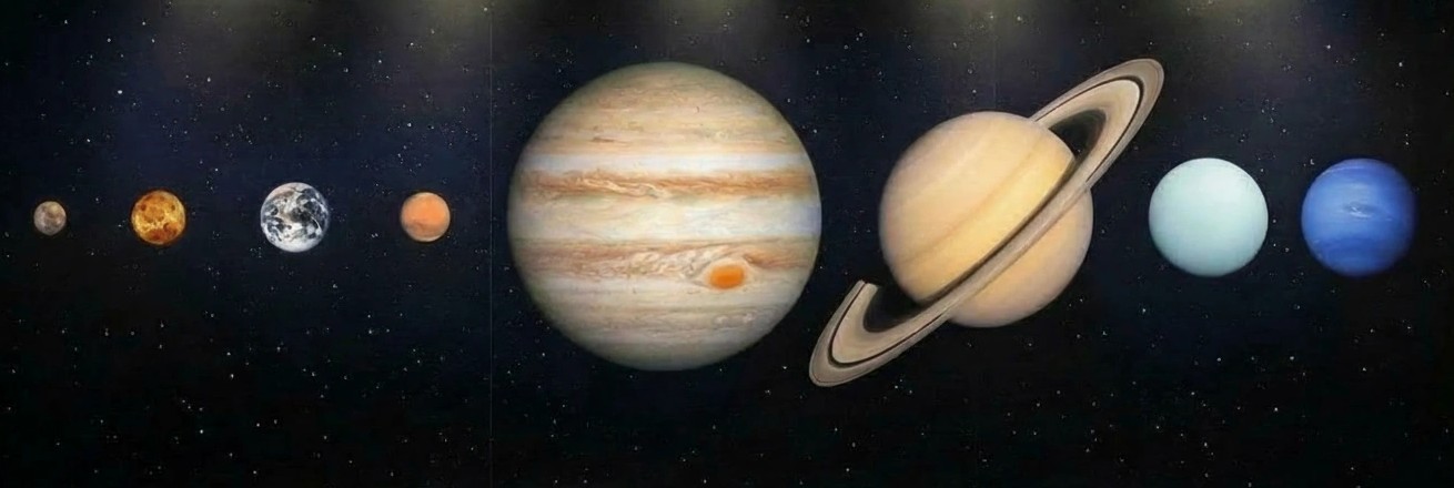 Comparaison des planètes du Système solaire en taille et en apparence