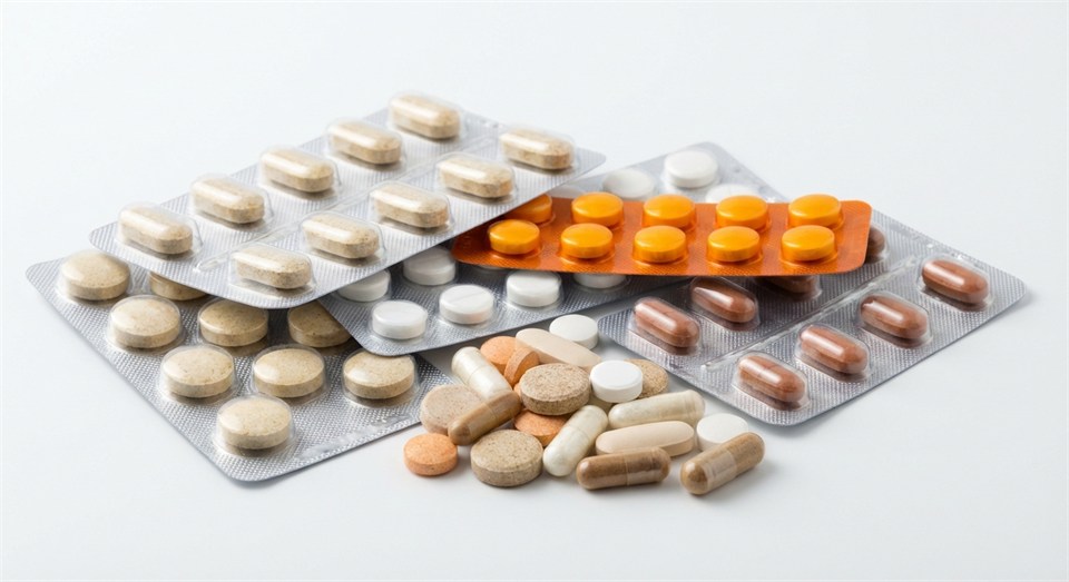 Verschiedene Mineralstofftabletten