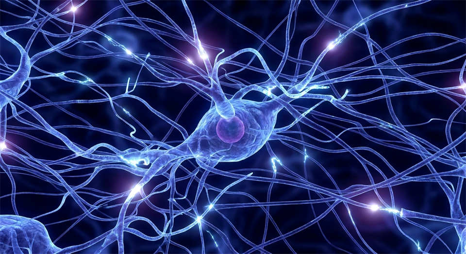 Nerveceller der sender signaler mellem hinanden