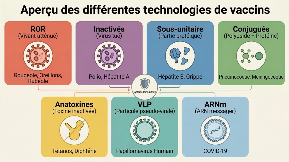 Aperçu des différentes technologies vaccinales