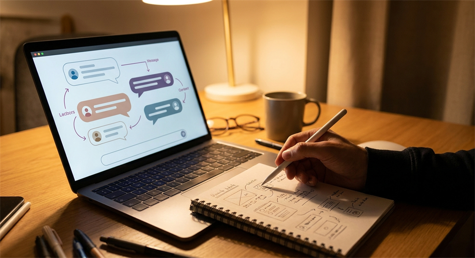 Pantalla con prompts mejorados y respuestas de IA ajustadas